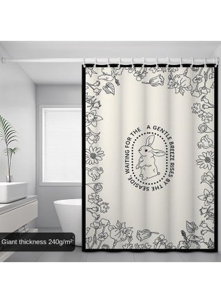 240 G/m?] Dream Flowering I-shower Curtain [fabric Thickened Waterproof Mildew