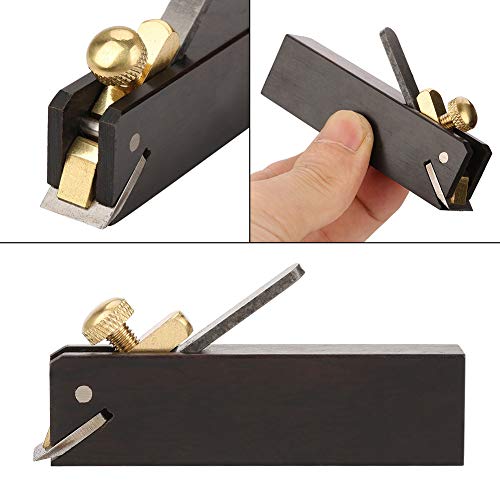 Ashata Mini Wood Planer, Tiny Woodworking Plane, Block Wood Hand Plane Planer Wooden Carpenter Woodcraft Tool for Woodworking Trimming Wood, Polishing The Edges Smoothing Flat Hand Plane - Image 3