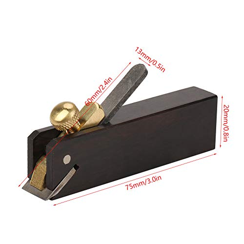 Ashata Mini Wood Planer, Tiny Woodworking Plane, Block Wood Hand Plane Planer Wooden Carpenter Woodcraft Tool for Woodworking Trimming Wood, Polishing The Edges Smoothing Flat Hand Plane - Image 2