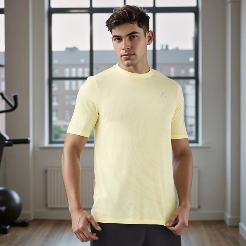 ADOT by Splash Jacquard Crew Neck T-shirt