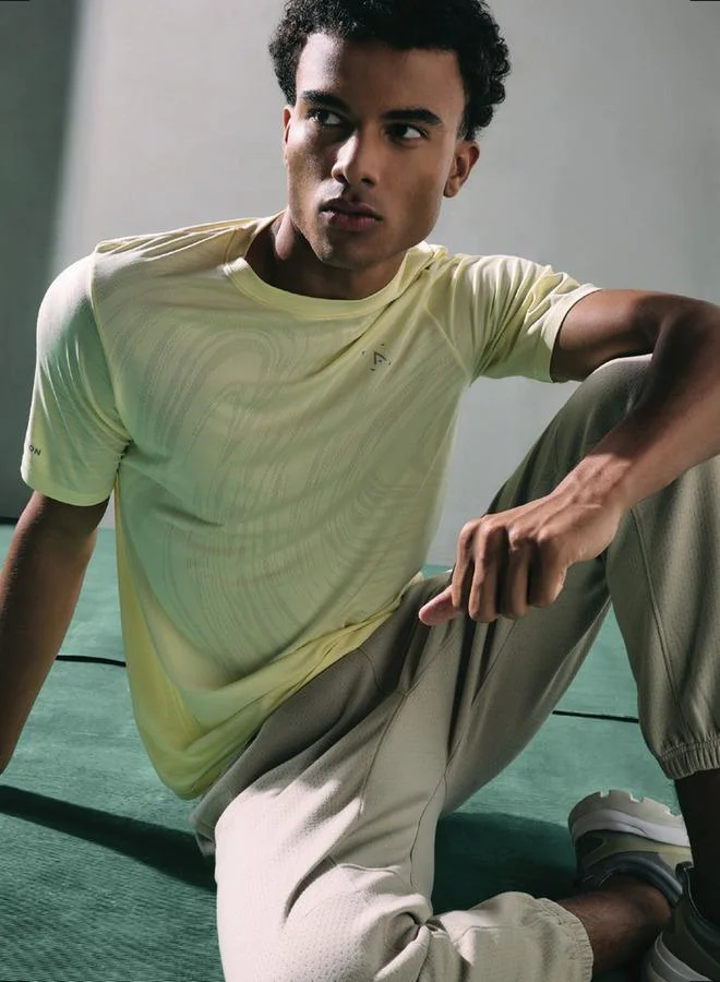 ADOT by Splash Jacquard Crew Neck T-shirt