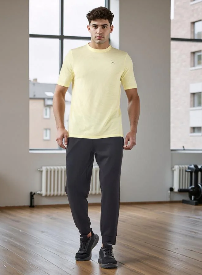 Splash Active  Jacquard Crew Neck T-shirt for Men | Best Price UAE