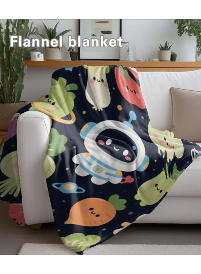 عام بطانية رقيقة من الفانيلا الكرتونية للأطفال والرضع (دافئة ومريحة، ومناسبة للنوم والألعاب) 70 سم * 100 سم - Image 4