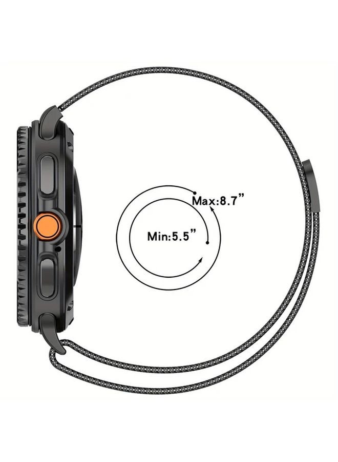 Rose Golden Milanese Magnetic Loop Watch Band For Samsung Galaxy Watch 8 44mm - Image 4
