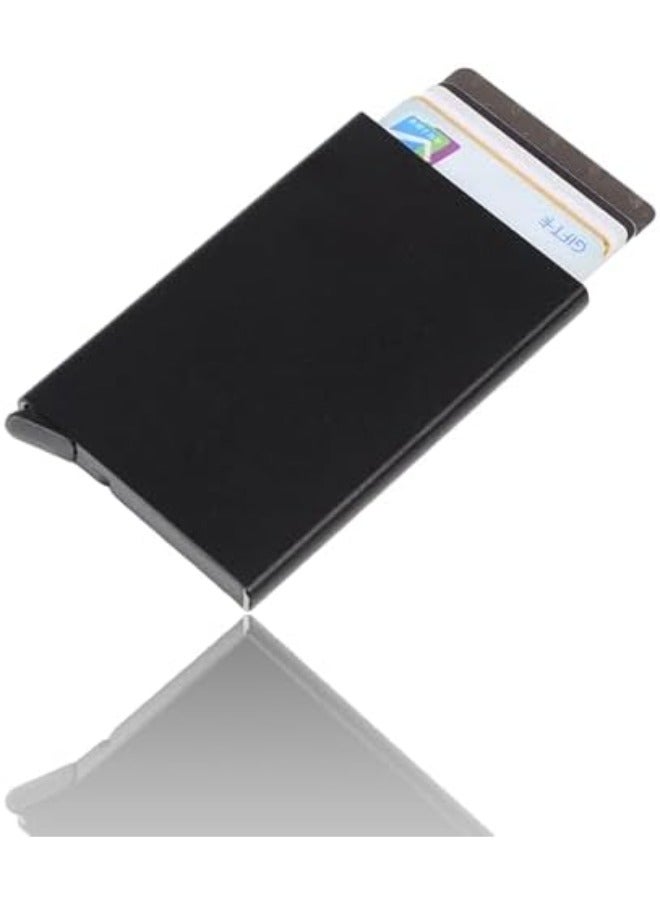 A credit card holder wallet with RFID protection; with a single click, it slides out 6 cards. - Image 4