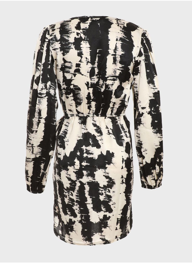 QUIZ Printed Wrap Dress  - Image 4