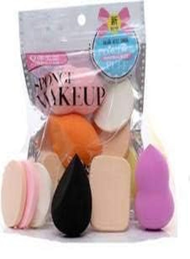 ZemGlam Makeup Remover Puff Sponge Beauty Blender Face Cleansing Sponge Puff (Multicolor) (Set Of 6) - Image 1