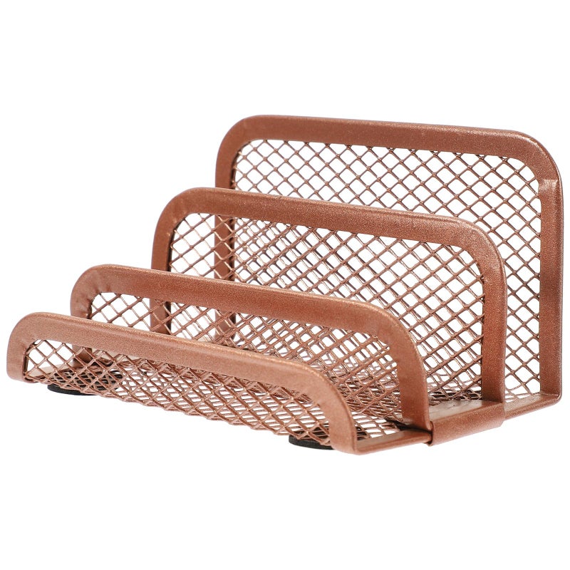 Metal Desktop Letter Rack File Organizer Document Holder for Office and Home - Image 2