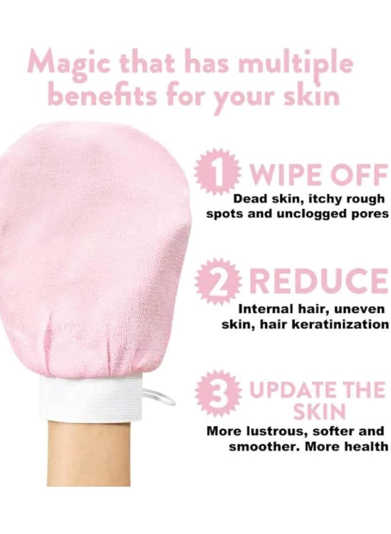 Exfoliating Glove Dead Skin Remover - Korean Body Scrubber Exfoliator, Deep Mitt for Body, Stimulates Blood Flow Youthful Glow, Helps with Keratosis Pilaris KP (1pc)  - Image 5