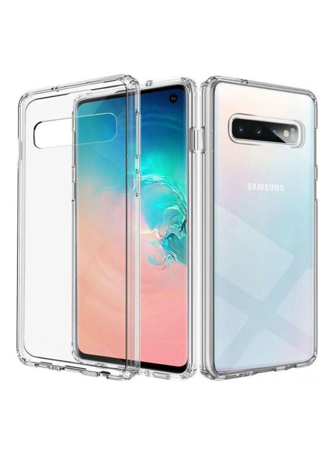 فيسوس غطاء صدمة الصدمة المقاوم للخدش والسيليكون الناعم لـ Galaxy S10 Plus Clear