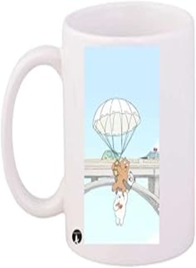 RYN PRINTED/We Bare Bears/Mug White Blue Black Standard Size