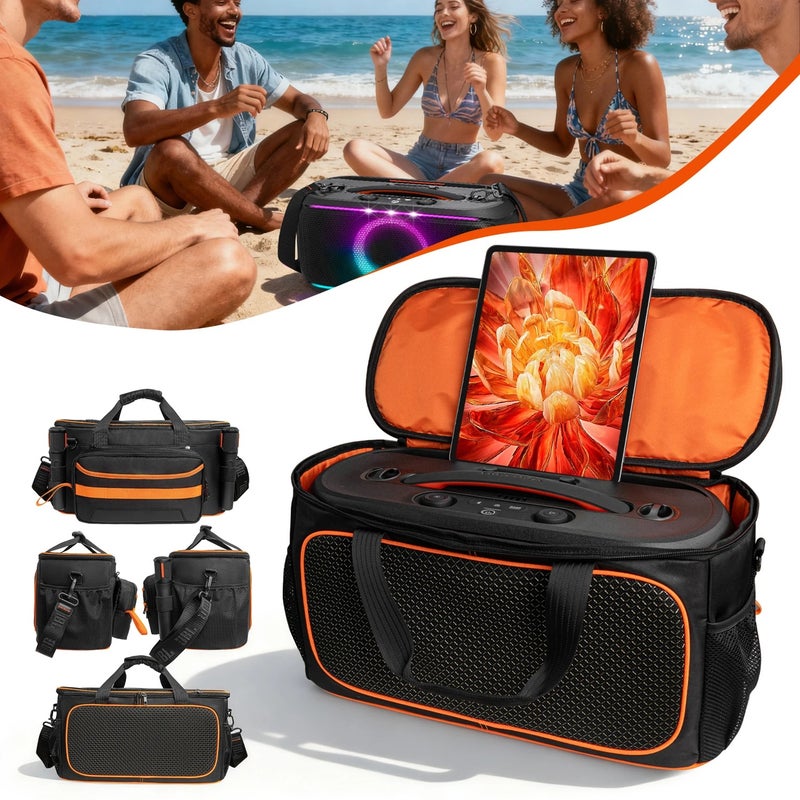 حقيبة تخزين من القماش المنقل للصوت لـ JBL PARTYBOX ON THE GO2 - غلاف واقٍ من الصدمات من EVA (الملحقات فقط) - Image 3