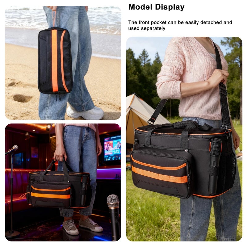حقيبة تخزين من القماش المنقل للصوت لـ JBL PARTYBOX ON THE GO2 - غلاف واقٍ من الصدمات من EVA (الملحقات فقط) - Image 4