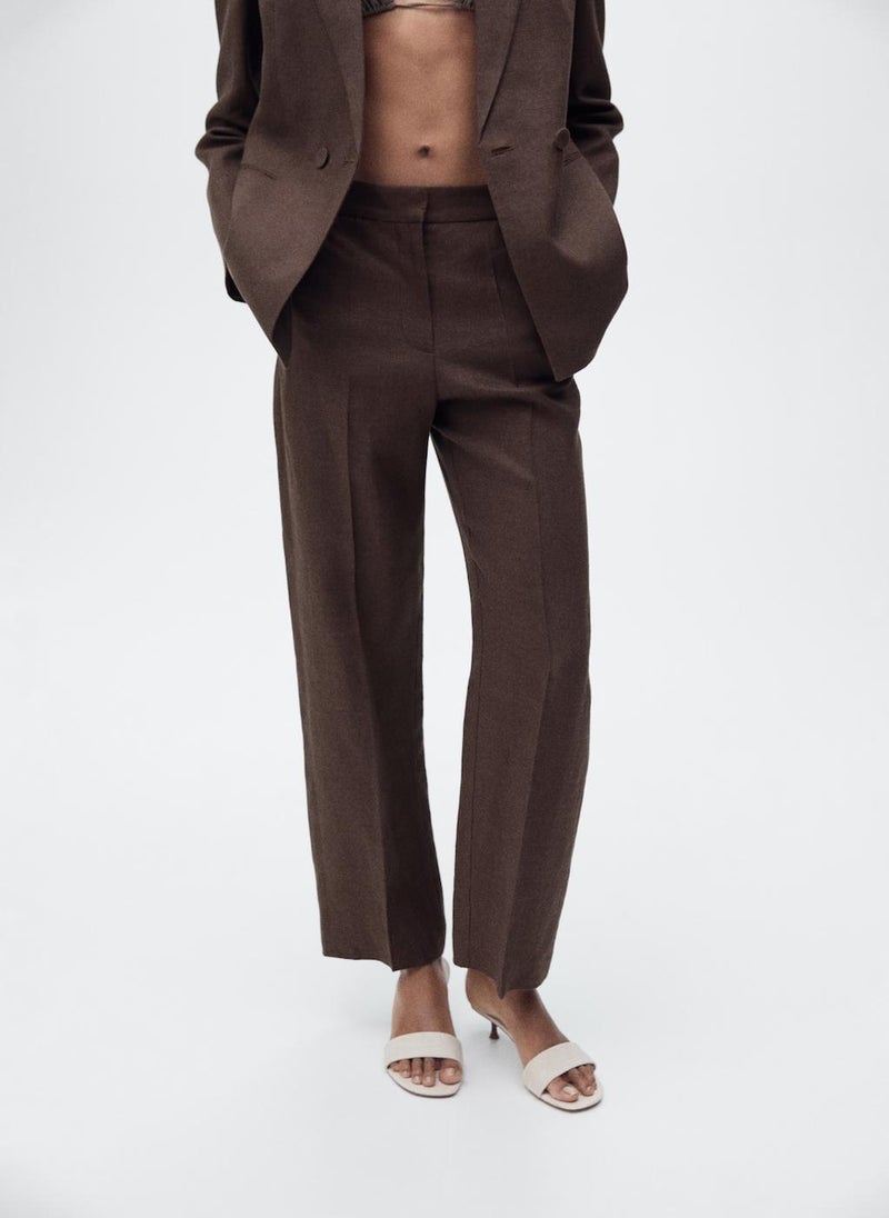 MANGO Essential Regular Fit Pants  - Image 1