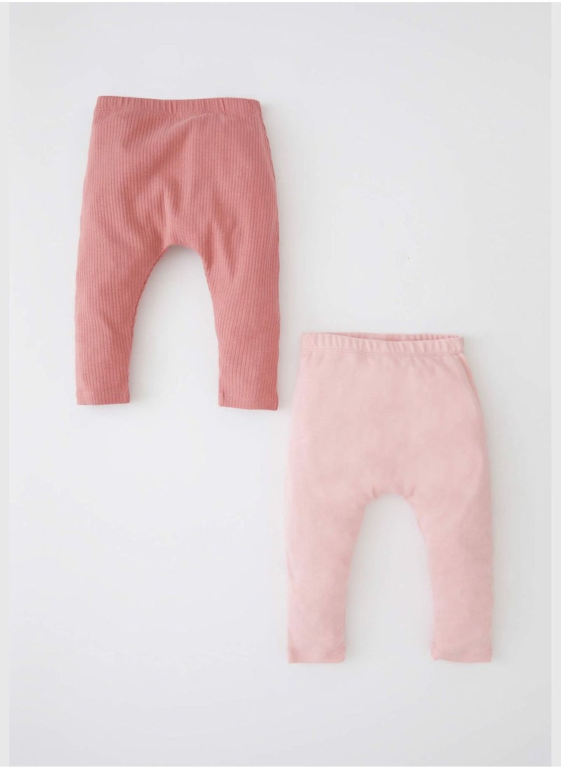 DeFacto 2 Pack BabyGirl Regular Fit Bottom Trousers  - Image 2