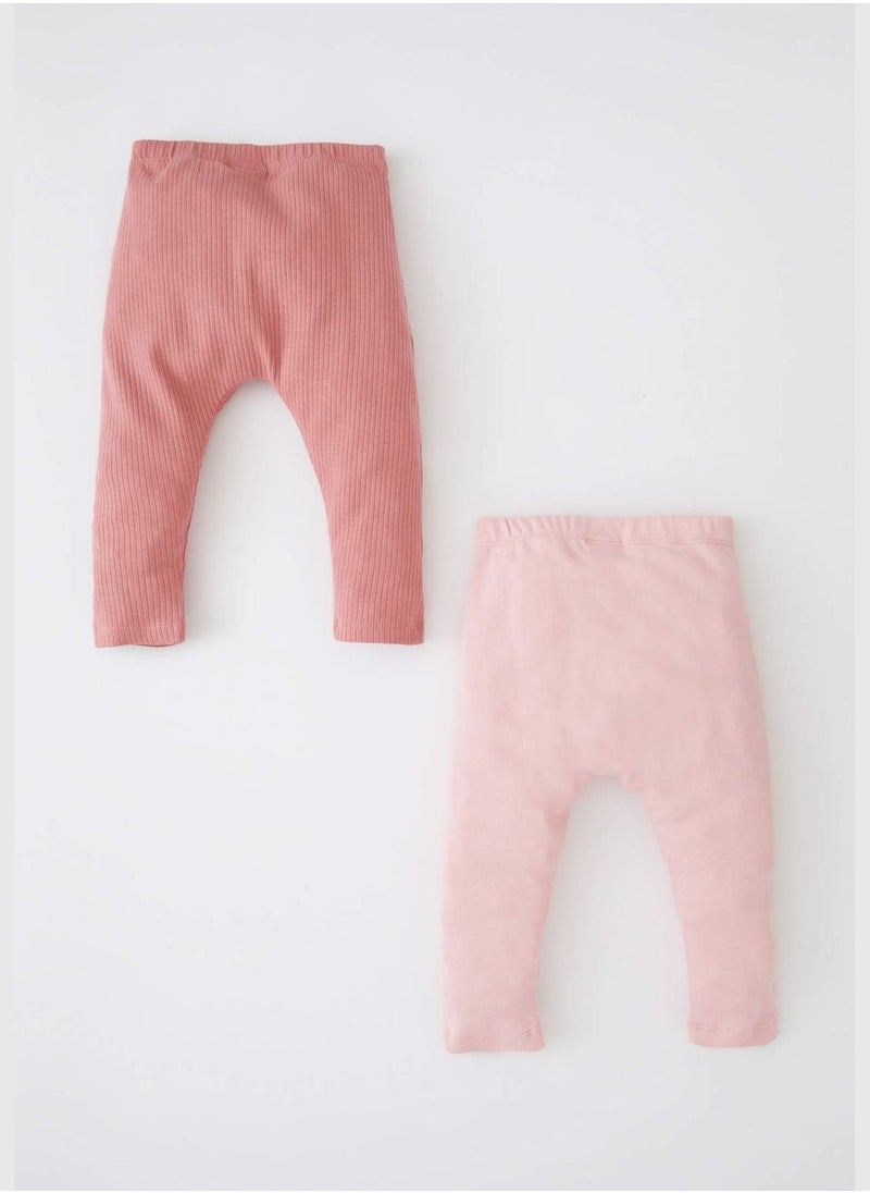 DeFacto 2 Pack BabyGirl Regular Fit Bottom Trousers  - Image 5