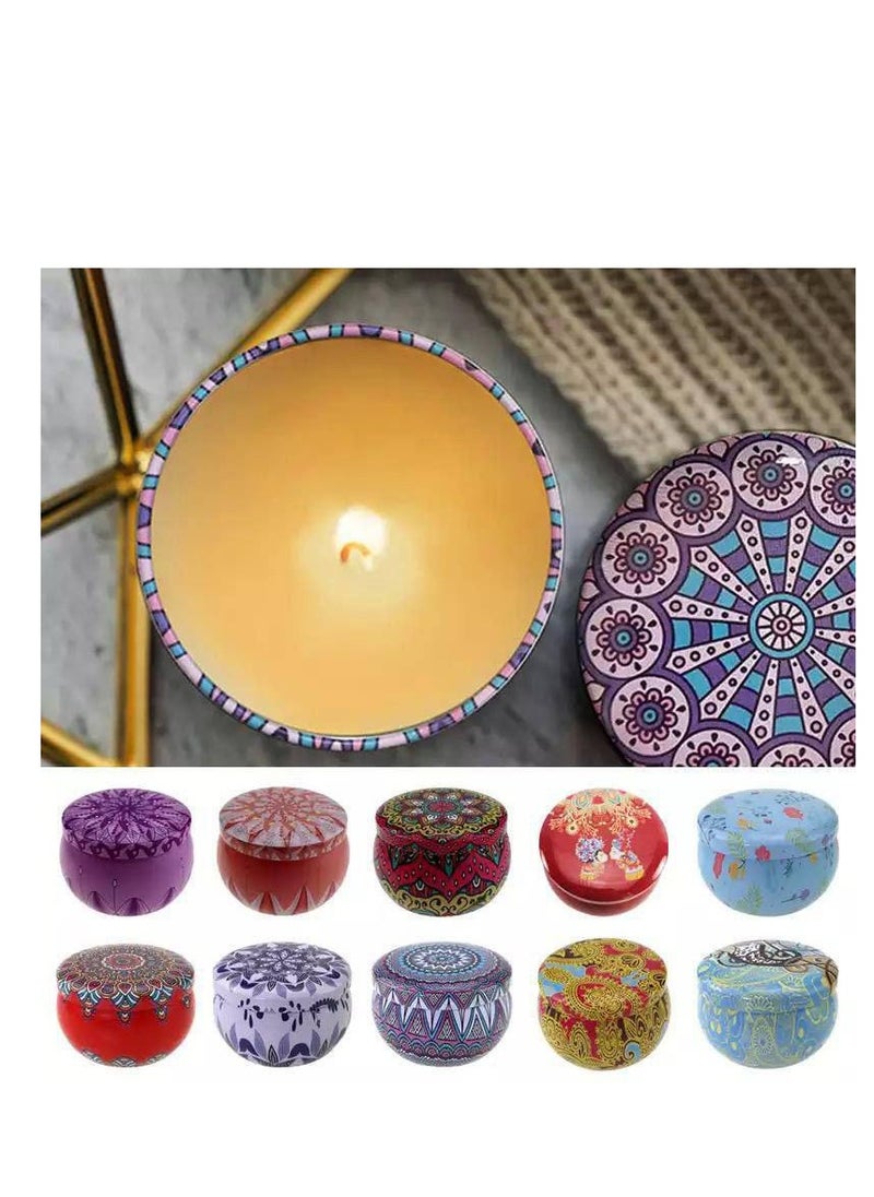 Generic - Romantic Scented Candle In Ornate Decorative Containers (4 Pieces) (Multi Color) - Image 1