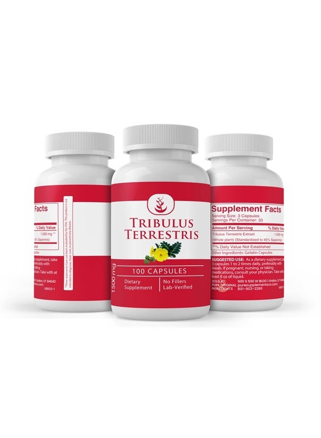 PURE ORIGINAL INGREDIENTS Tribulus Terrestris (100 Capsules) Always Pure, No Additives Or Fillers, Lab Verified - Image 4