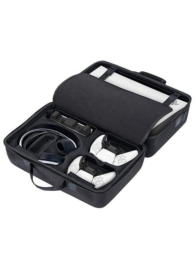 Yolu Hard Shell Carry Case Travel Bag for PS5, Shockproof Protective Storage Bag for PS5 Disk Digital Edition, Headset, Base and Game Accessories  - Image 4