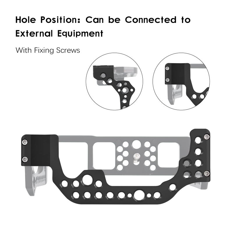FUGASUN EOS R Camera Cage, EOS R Cage for Canon EOS R Camera Case Camera Rig Cold Shoe - Image 2