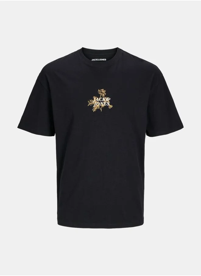 JACK & JONES Back Graphic Crew Neck Wide Fit T-Shirt