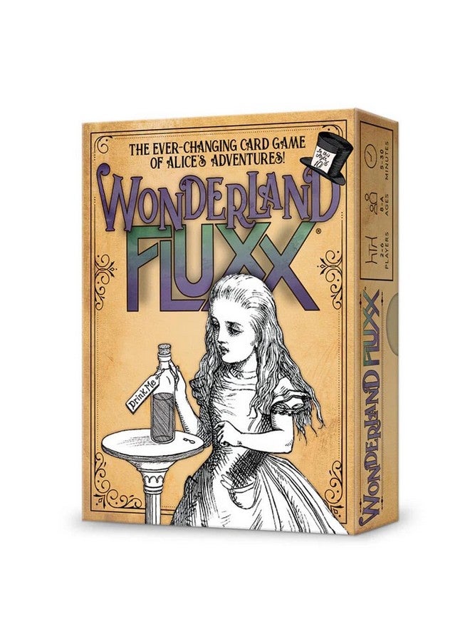 Looney Labs Wonderland Fluxx Card Game - Topsy-Turvy Wonderland Adventure  - Image 1