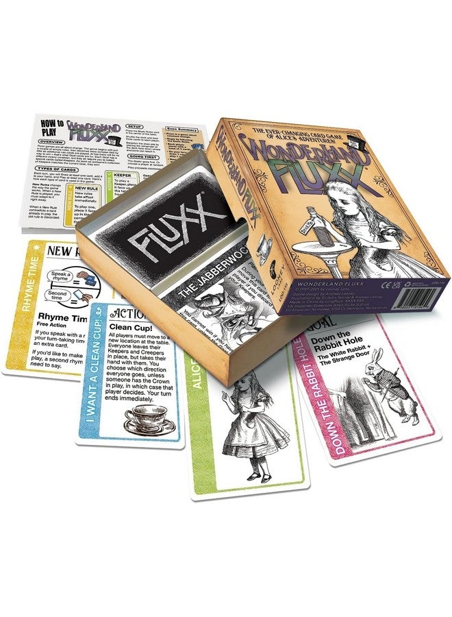 Looney Labs Wonderland Fluxx Card Game - Topsy-Turvy Wonderland Adventure  - Image 3
