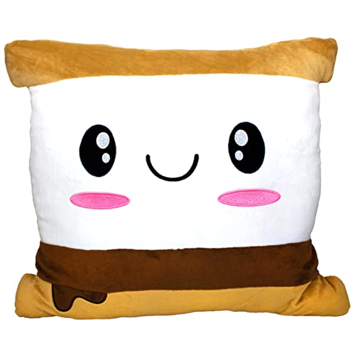 Scentco Smillows Patented Gourmet Scented Stuffed Plush Pillows SMores Marshmallow Accent Throw Decorative Pillows Kids Room Decor Gift for Kids - Image 1