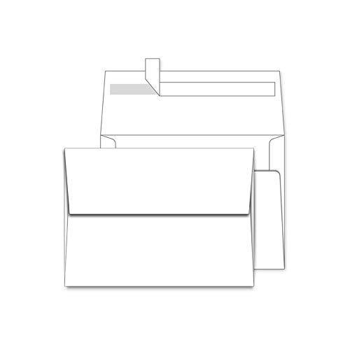 AZAZA 100 Pack A1 White Paper Envelopes Self Sealing Adhesive Perfect for Weddings, RSVP, Invitations, Baby Shower,Greeting Cards,Announcements, Thank You Notes| A1 (5.125 x 3.625 Inches) - Image 5