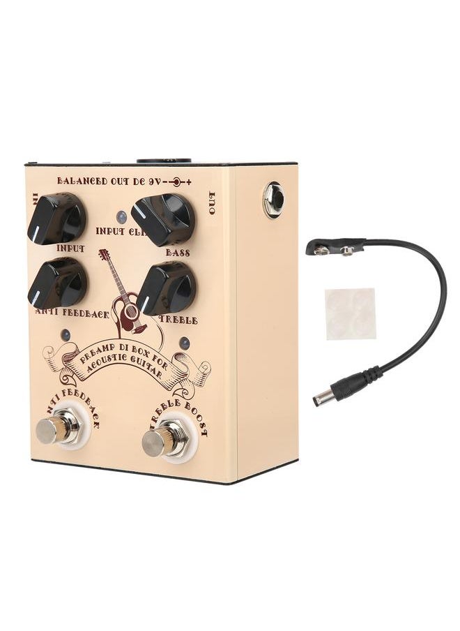Thoraya Acoustic Guitar Effect Pedal DI Box Aluminum Alloy Shell Musical Instrument Accessories  - Image 1