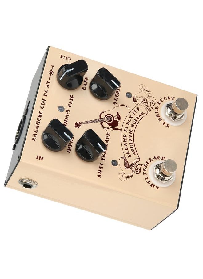Thoraya Acoustic Guitar Effect Pedal DI Box Aluminum Alloy Shell Musical Instrument Accessories  - Image 3