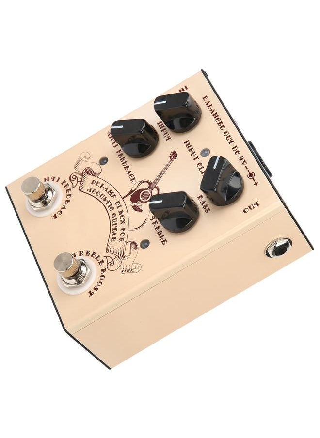 Thoraya Acoustic Guitar Effect Pedal DI Box Aluminum Alloy Shell Musical Instrument Accessories  - Image 5