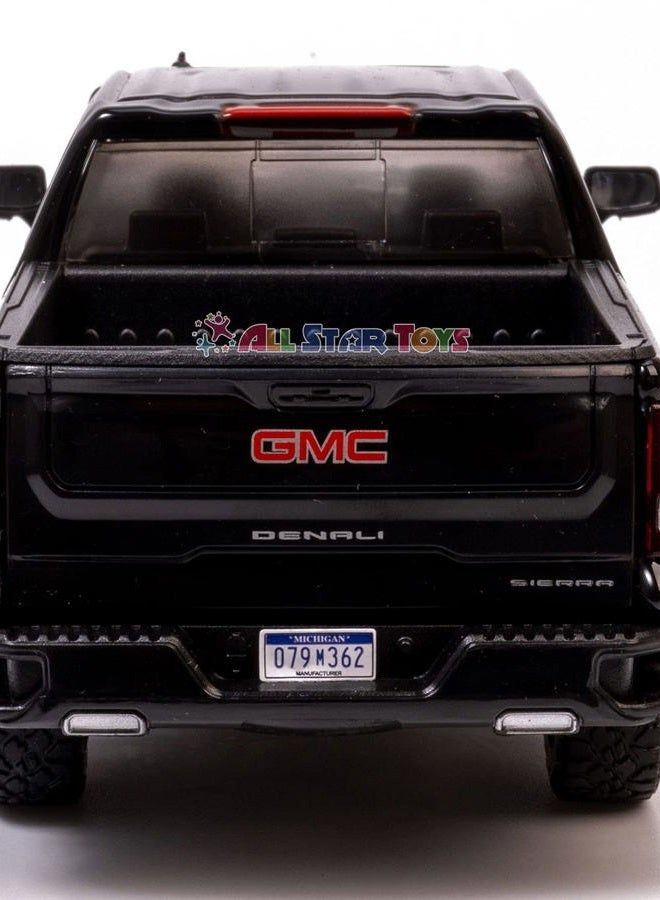 MOTORMAX موديل سيارة ميني 1/27 من موتور ماكس 79362BK جي إم سي سييرا 1500 دينالي (2019، أسود) - Image 5