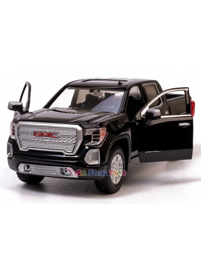 MOTORMAX موديل سيارة ميني 1/27 من موتور ماكس 79362BK جي إم سي سييرا 1500 دينالي (2019، أسود) - Image 3