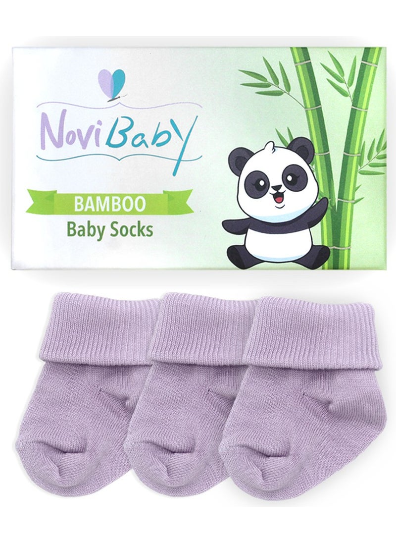 3-Piece Bamboo Newborn Baby Socks I Purple I 0-6 Months - pzsku/Z56DAEE5D2243A300FBE4Z/45/_/1725790640/2219c48a-3b13-4c0c-8bfa-0bf907b779bb