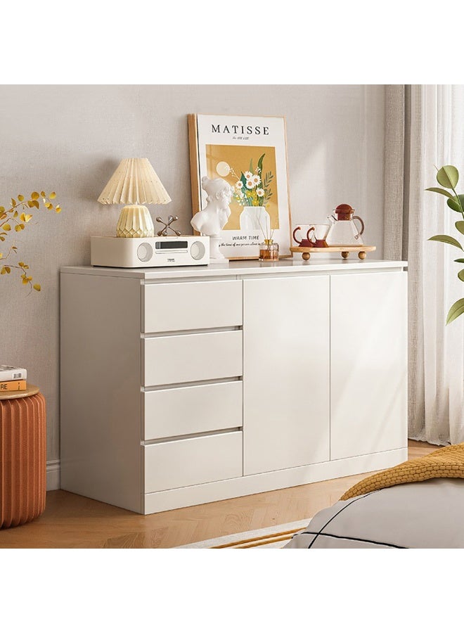 Chest of Drawers, 4-Dawer and 2-Door Wooden Storage Cabinet for Household Items and Beddins, Multifunctional Drawer Storage Cabinet for Living Room and Bedroom, DGC001 - Image 1