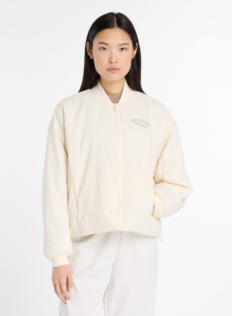 New Balance Linear Heritage Woven Bomber Jacket - Image 1