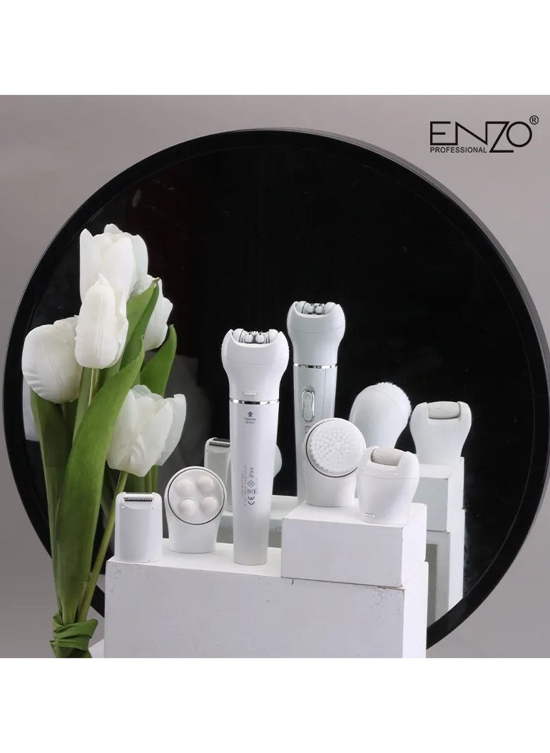 ENZO Professional - ENZO EN-0104 Rechargeable Female Epilator and Bikini Trimmer Hair Removal Shaver for Women - Image 1