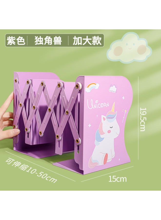 Kaba Bear Retractable Folding Office Desk Book Stand Student Book Display Stand Cartoon Children's Stationery Folder Bookshelf - Image 1