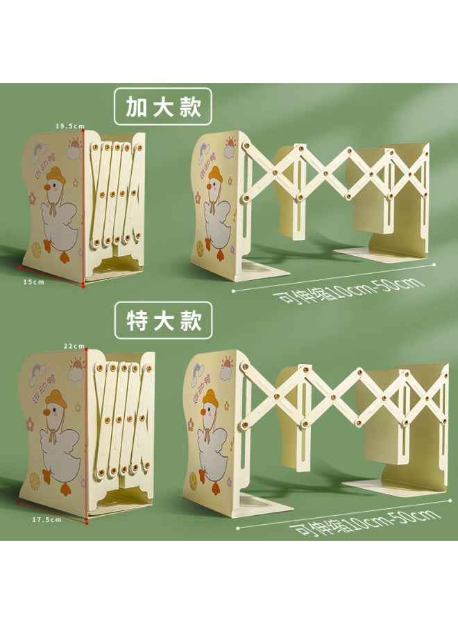 Kaba Bear Retractable Folding Office Desk Book Stand Student Book Display Stand Cartoon Children's Stationery Folder Bookshelf - Image 4