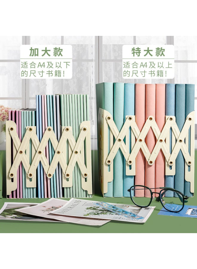 Kaba Bear Retractable Folding Office Desk Book Stand Student Book Display Stand Cartoon Children's Stationery Folder Bookshelf - Image 3