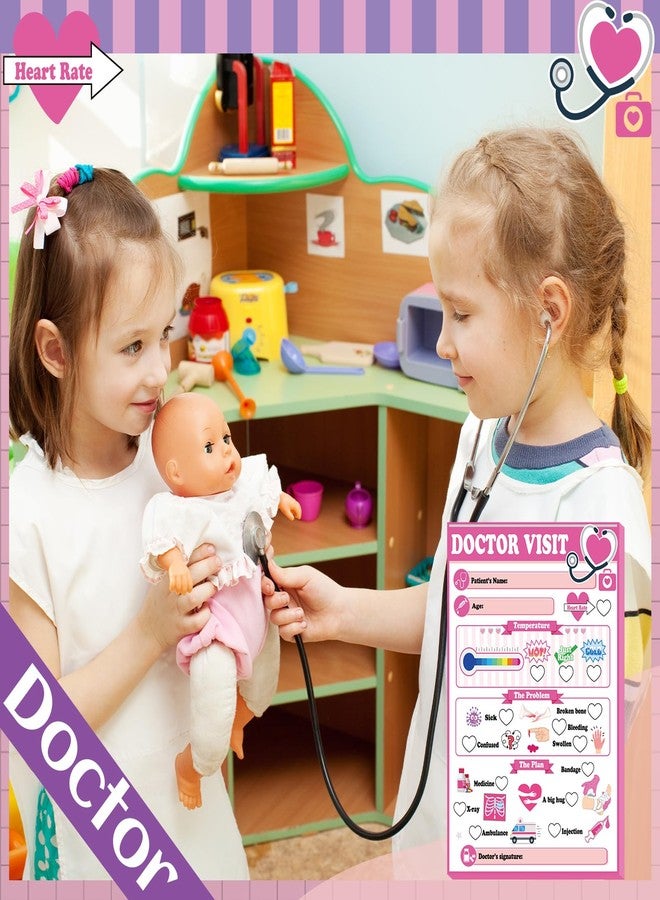 Eaasty 6 Pack Kids Pretend Play Notepads 40 Pages Pretend Pads for Kids Pretend Play Imaginative Role Play(Girls) - Image 4