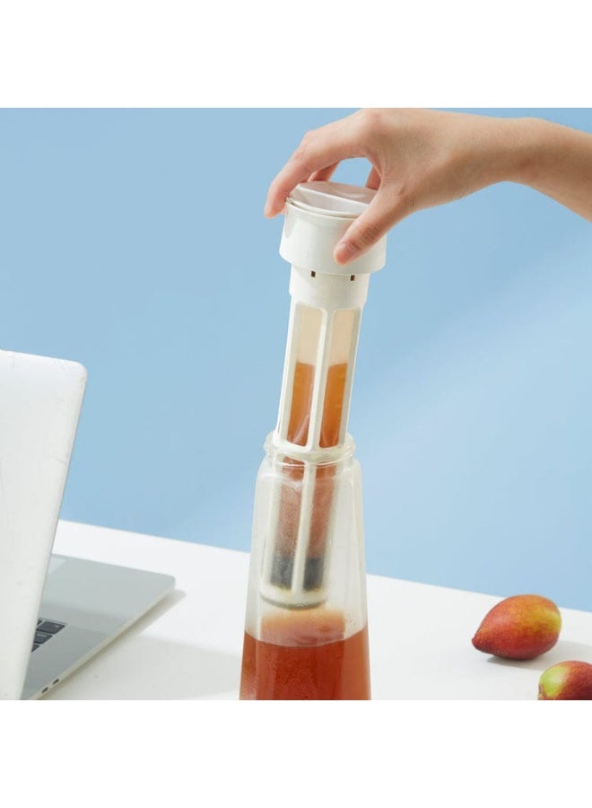 زيروهيرو زجاجة ماكينة صنع القهوة الباردة من زيرو هيرو فانجينج - بريزما 650 مل، متعددة الاستخدامات + فرشاة + فرشاة - زجاجة بوروسيليكات وزجاج ريزستنت للاستخدام - Image 2