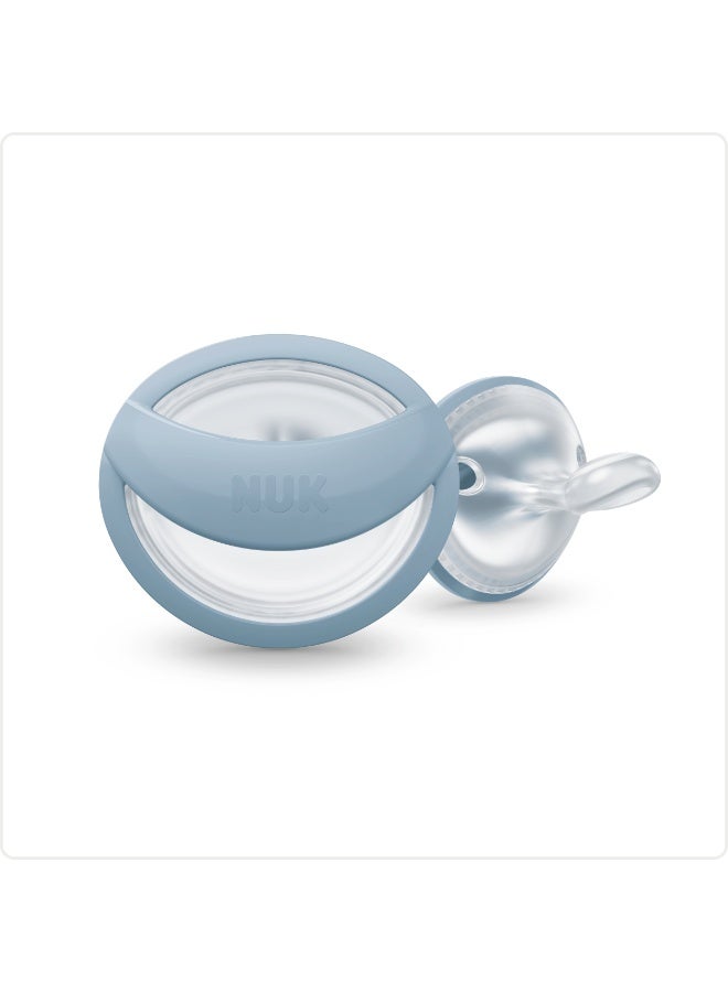 NUK MommyFeel Skin Like Feel Pacifiers | 0-9 Months | Breastfeeding Friendly Soothers | BPA-Free Silicone | Blush & Sandstone | 2 Count - Assorted - Image 5