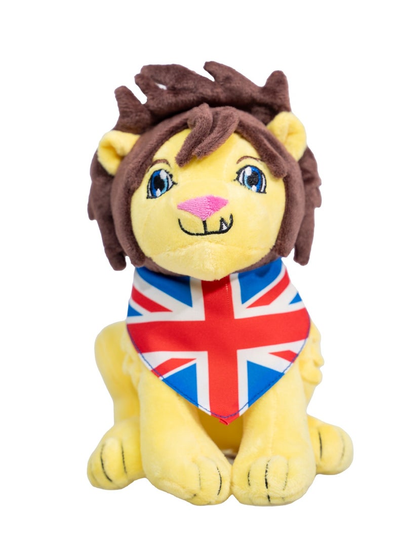 DXB GADGETS Saint George’s Lion Plush Toy British Animal Collectible  - Image 1