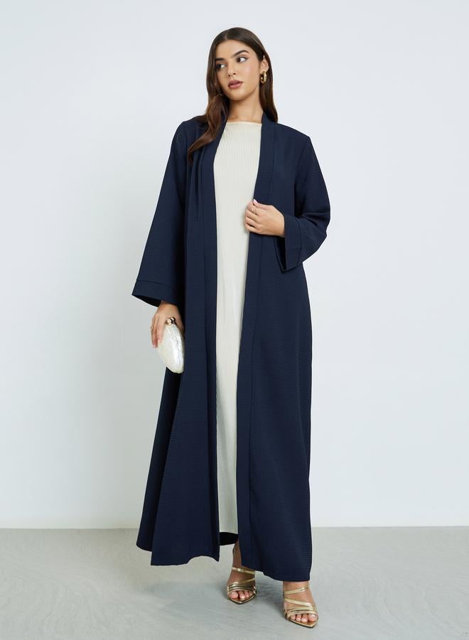 أميرة عباية مفتوحة من الأمام بتفاصيل بارزة الملمس - Image 1