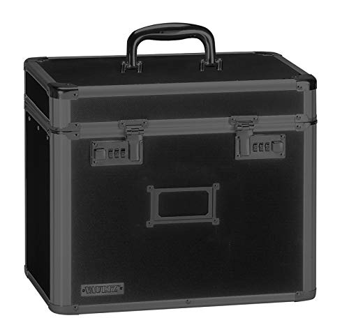 Vaultz صندوق تنظيم الملفات Vaultz - 14 × 7 × 12.19 بوصة بحجم الرسالة، صناديق تخزين محمولة مع أقفال مزدوجة للملفات المكتبية - تكتيكي للغاية - Image 4