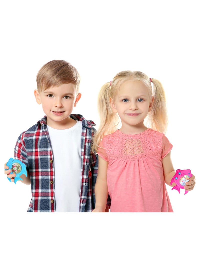 Y&D 16 Pieces Fish Ring Toss Games, Handheld Water Colorful Arcade Retro Pocket Toys for Kids, Game, Party, Favors Game,Prizes, Gift Travel, Pastime  - Image 4