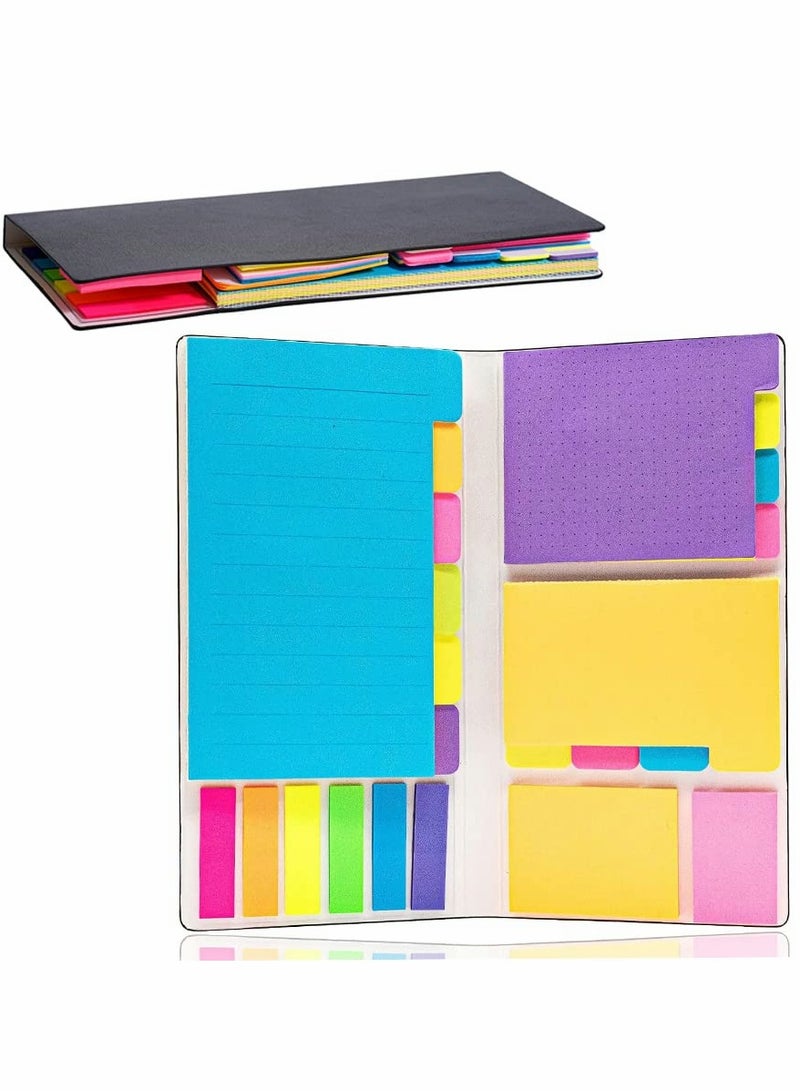 Generic Colorful Sticky Note Set with Divider Tabs for Planner, Bullet Journal, Writing - Post It Notes for Notetaking & Organization - Image 1
