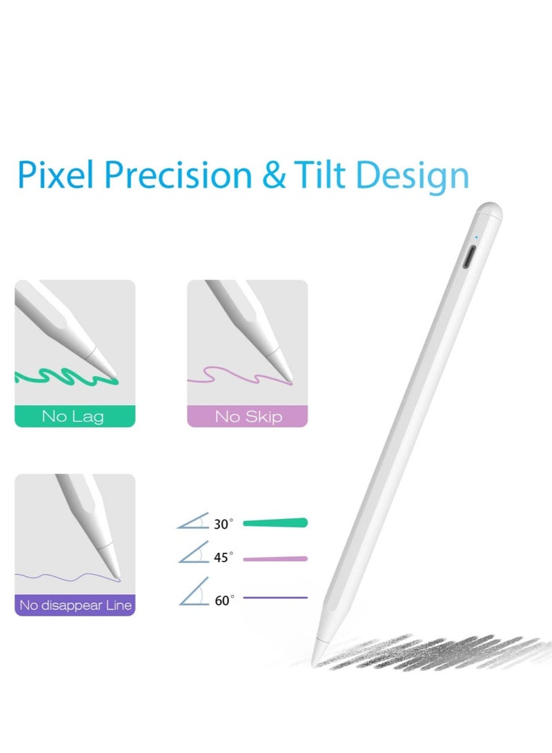 "iPad Stylus Pen with Palm Rejection – Compatible with iPad 10th/9th/8th/7th/6th Gen, iPad Pro 11/12.9, iPad Mini 5th/6th, iPad Air 3rd/4th/5th Gen" - Image 4